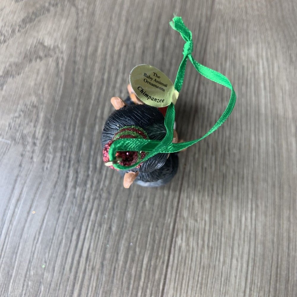 Danbury Mint The Baby Animal Ornaments  Chimpanzee - Picture 5 of 8